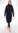 Ladies long 3D sweater – black