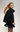 Ladies jacket in 3D with zip – black