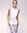 Ladies singlet top with transparent panels – white with white transparent